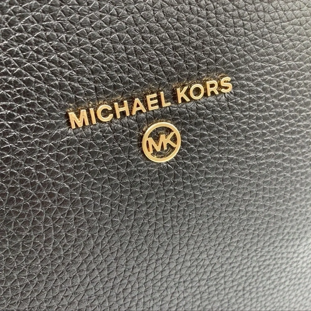 Michael Kors Womens Valerie Medium Logo Backpack 30F2G9VB2B Black NWT